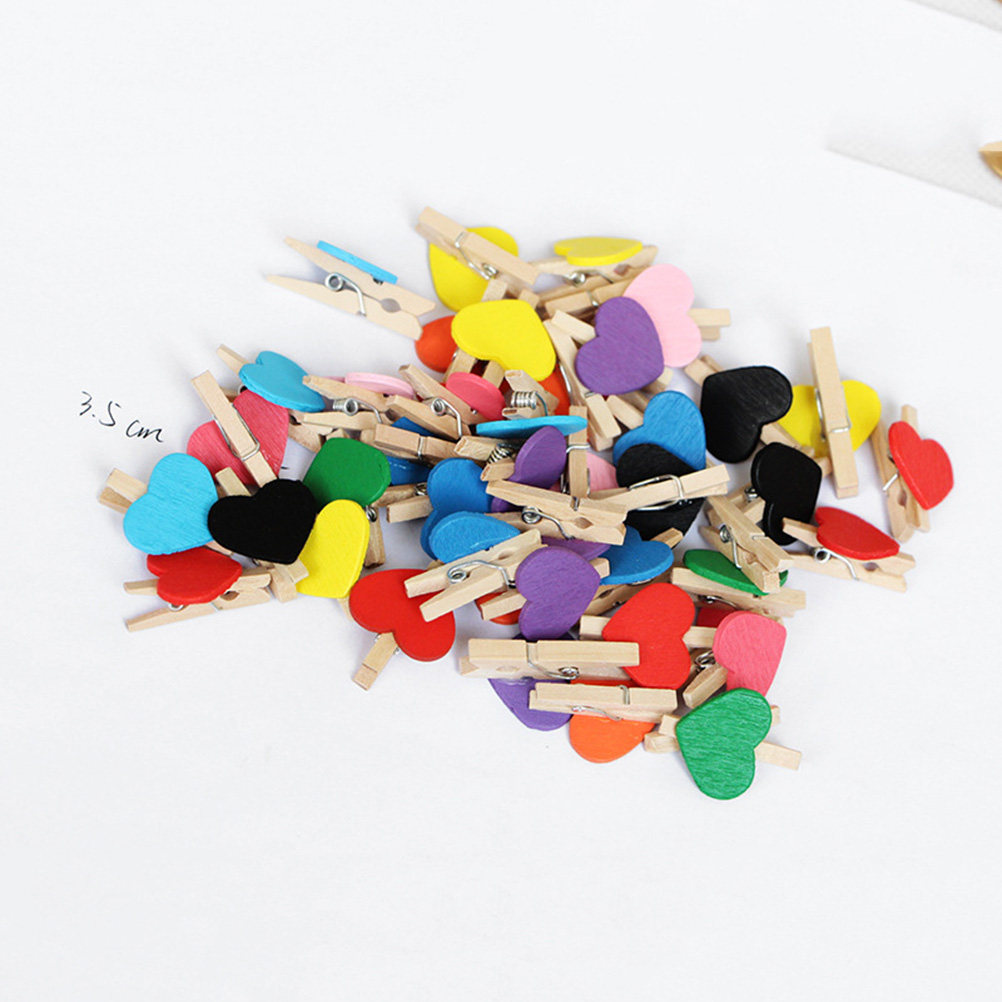50Pcs Mini Wooden Clothespins  - Craft Embellishment recension och pris