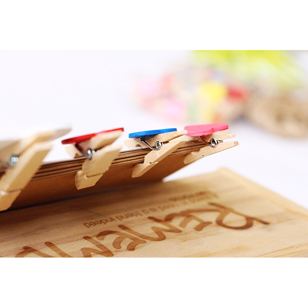 50Pcs Mini Wooden Clothespins  - Craft Embellishment recension och pris