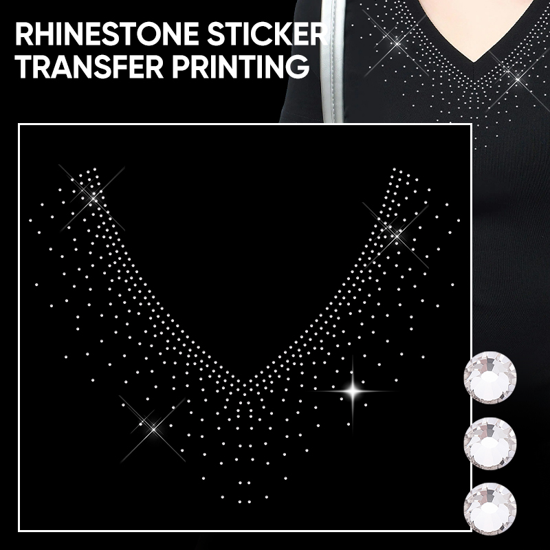 QIAO 1/2/4/6Pcs V-Neck Glitter - Glitter Vinyl Roll recension och pris