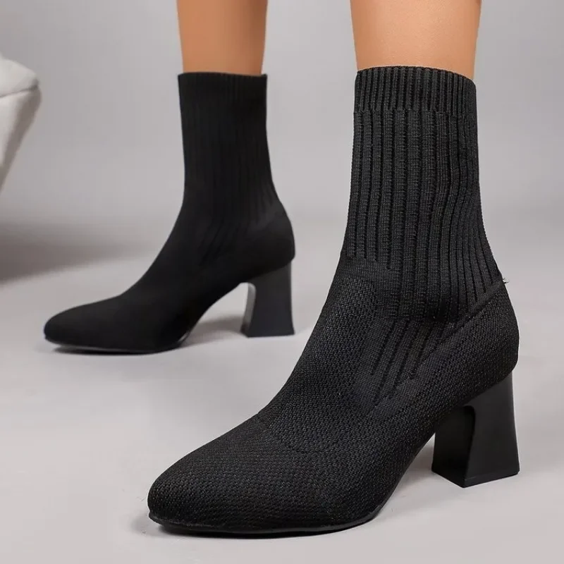 Fashion Ladies Knitted Sock An - Embellish Knit recension och pris