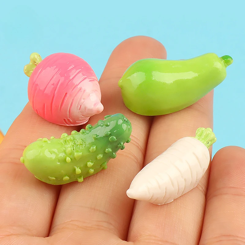 Kawaii Resin Mini Vegetable Fa - Christmas Craft Embellishment recension och pris