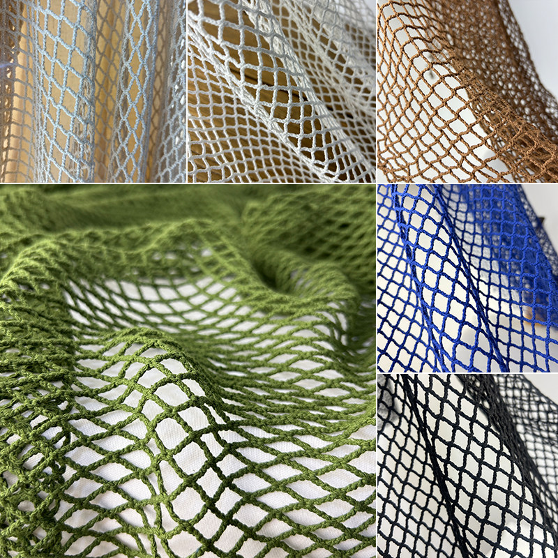 Cotton Linen Fish Net Fabric L - Crystal Mesh Fabric recension och pris