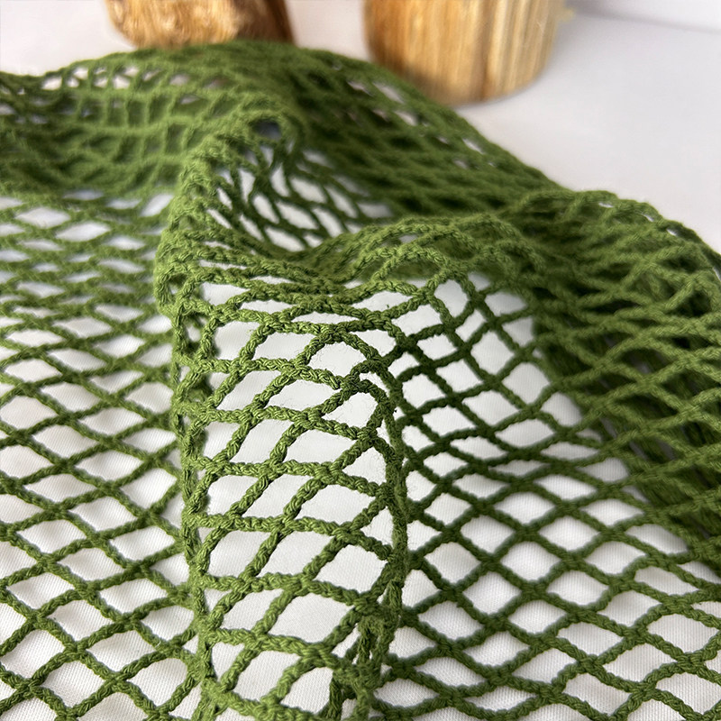 Cotton Linen Fish Net Fabric L - Crystal Mesh Fabric recension och pris